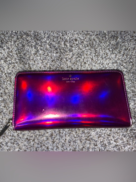kate spade Handbags - Kate spade Rainer lane pink metallic holographic long zip wallet
